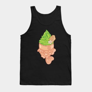 Cute Taiyaki Ice Cream Tank Top